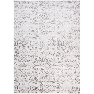 Tapiso Alfombra de salón crema gris vintage flores adorno suave 180 x 250 cm