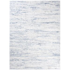 Tapiso Alfombra de salón gris azul vintage suave 120 x 170 cm