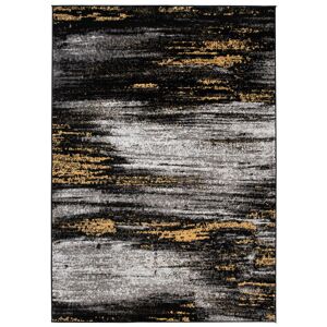 Tapiso Alfombra de salón amarillo gris negro 140 x 200 cm