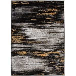 Tapiso Alfombra de salón amarillo gris negro 200 x 200 cm