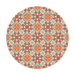 Home and Living Alfombra vinilo redonda hidráulico oriental mosaico original 190x190cm