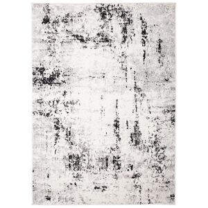 Tapiso Alfombra para salón crema gris negro patrón abstracto 140 x 200 cm