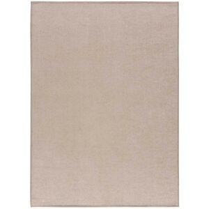 Atticgo Alfombra lisa lavable en beige, 140X200 cm