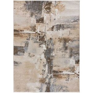 Atticgo Alfombra abstracta en beige, 140X200 cm