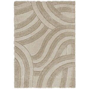 Novatrend Alfombra gruesa de salón moderno beige 200x290 cm