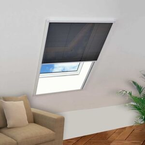 vidaXL Mosquitera plisada para ventanas aluminio 60x80cm