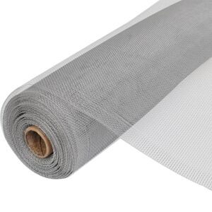 vidaXL Malla mosquitera de aluminio plateada 100x500 cm