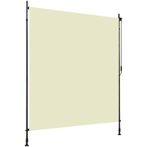 vidaXL Estor enrollable de exterior color crema 200x270 cm