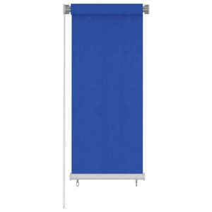 vidaXL Persiana enrollable de jardín HDPE azul 60x140 cm