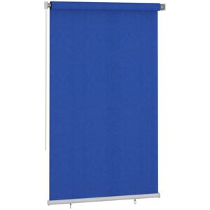 vidaXL Persiana enrollable de jardín HDPE azul 140x230 cm