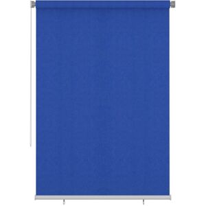 vidaXL Persiana enrollable de jardín HDPE azul 160x230 cm