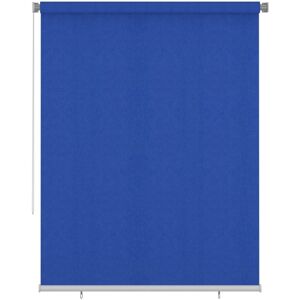 vidaXL Persiana enrollable de jardín HDPE azul 180x230 cm