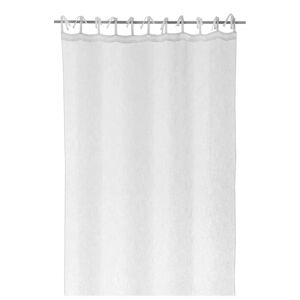 LOLAhome Cortina visillo confeccionada de tela blanca de 260x140 cm