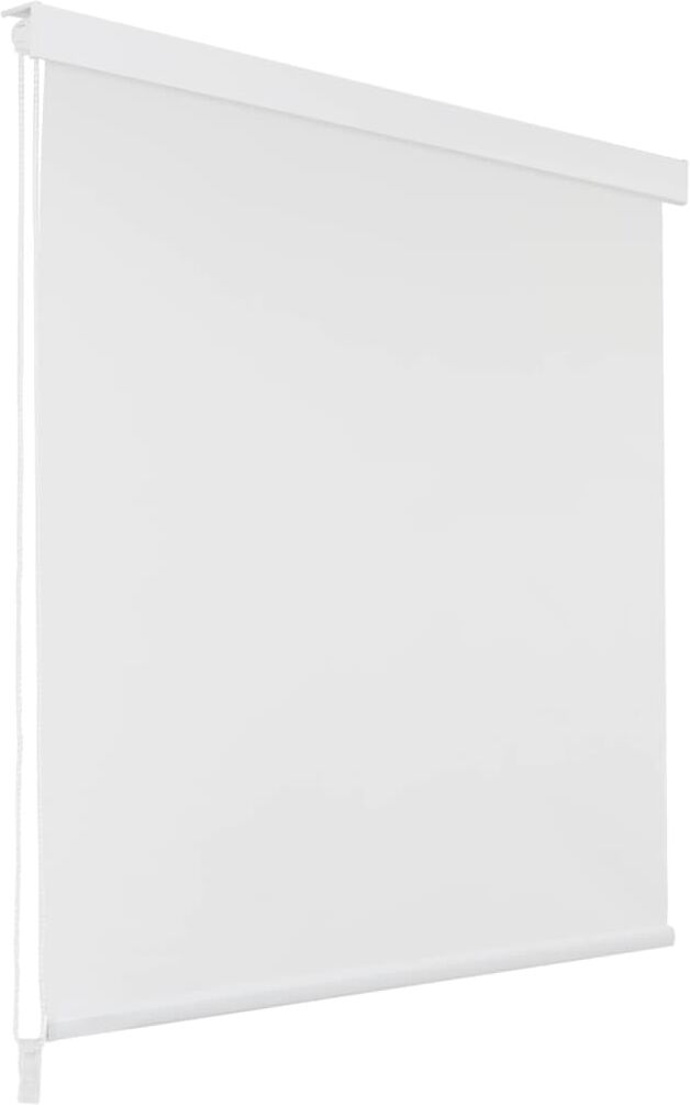 vidaXL Persiana enrollable de ducha blanco 100x240 cm