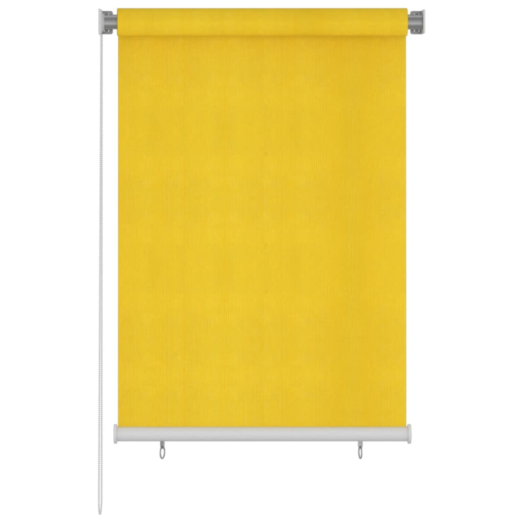 vidaXL Persiana enrollable de exterior 100x140 cm amarillo