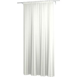 Double Width Curtain Panel with Tunnel/Creaseband, 250 cm, Unbleached, Linen - Bemz