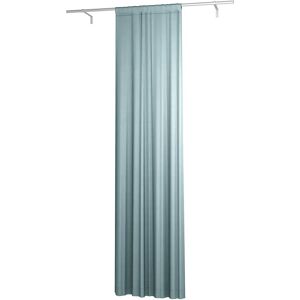 Single Width Curtain Panel with Tunnel/Creaseband, 250 cm, Dusty Blue, Linen - Bemz