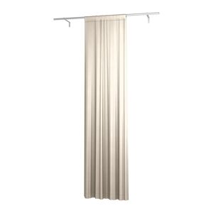 Single Width Curtain Panel with Tunnel/Creaseband, 250 cm, Parchment, Linen - Bemz