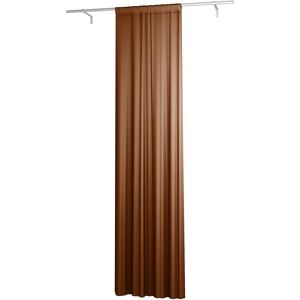 Single Width Curtain Panel with Tunnel/Creaseband, 250 cm, Cinnamon, Velvet - Bemz