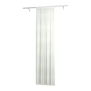 Single Width Curtain Panel with Tunnel/Creaseband, 250 cm, Optic White, Linen - Bemz