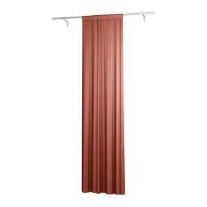 Single Width Curtain Panel with Tunnel/Creaseband, Customized, Terracotta, Linen - Bemz