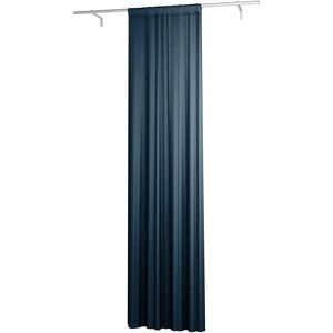 Single Width Curtain Panel with Tunnel/Creaseband, Customized, Midnight, Velvet - Bemz