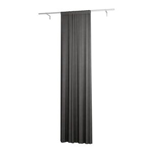 Single Width Curtain Panel with Tunnel/Creaseband, Customized, Espresso, Linen - Bemz