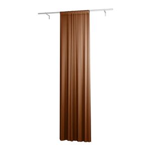 Single Width Curtain Panel with Tunnel/Creaseband, Customized, Cinnamon, Velvet - Bemz