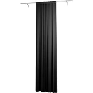 Single Width Curtain Panel with Tunnel/Creaseband, Lined, Customized, Black, Velvet - Bemz