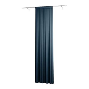 Single Width Curtain Panel with Tunnel/Creaseband, Lined, Customized, Midnight, Velvet - Bemz