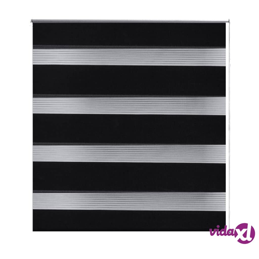 vidaXL Zebra rullakaihdin 50 x 100 cm musta