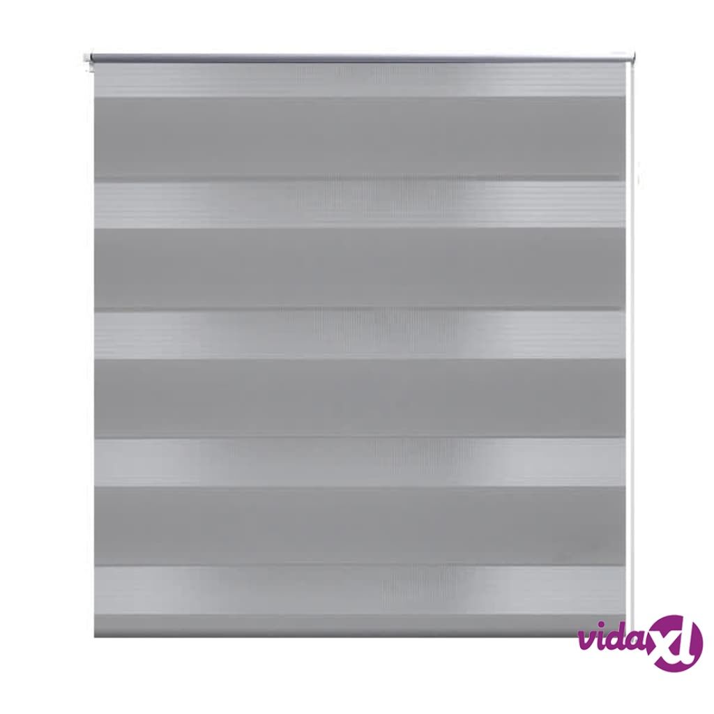 vidaXL Zebra rullakaihdin 120 x 175 cm harmaa