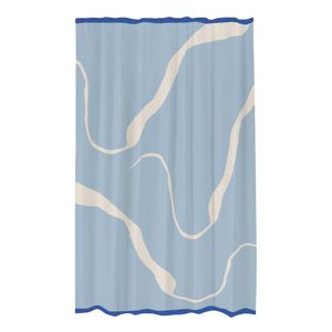 Mette Ditmer - Nova Arte Rideau de douche, bleu clair / blanc casse
