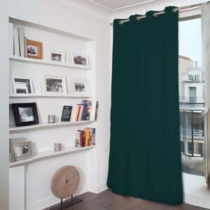 Rideau Phonique Occultant et Thermique Moondream Vert sapin 140x260 cm - Vert sapin