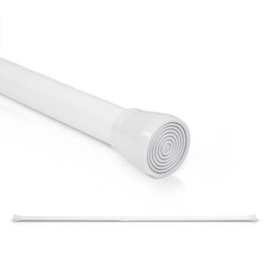 - Stamina s tringle télescopique pour rideau de douche 70-120 cm antidérapante - Blanc