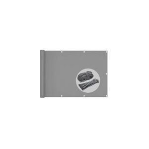 Vounot Brise vue pour balcon hdpe renforcé 230gr/m2 500x90cm anthracite - Publicité