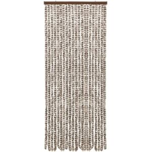 vidaXL Moustiquaire Taupe et blanc 56x185 cm Chenille - Publicité