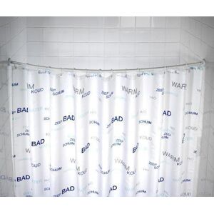 Tringle de douche - Arquée - ajustable 80 x 80 / 90 x 90 cm - blanc WENKO