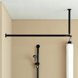 Hewi Serie 801 Tringle de rideau avec raccord plafonnier et rideau de douche, 801.34.1162 90,