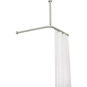 Hewi Serie 801 Tringle de rideau avec raccord plafonnier et rideau de douche, 801.34.1062 95,