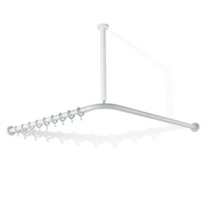 Hewi Serie 801 Tringle de rideau pour receveurs de douche, modèle anti-suicide, 801.34.99100 99,