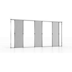 Moustiquaire plissée Pour Porte et porte-fenêtre latérale magnétique avec ouverture des deux côtés et filet plissé NoFlyStore PLATINUM.04