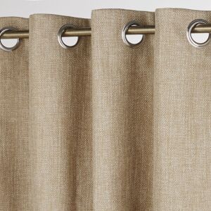 Maisons du Monde Rideau a ?illets beige a l'unite 130x300