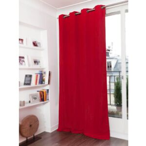 Rideau phonique thermique occultant rouge 140x260