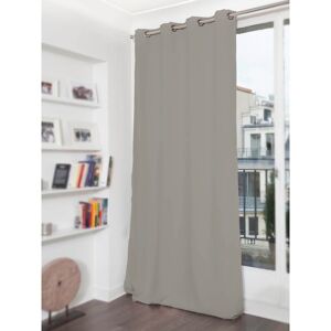 Rideau phonique thermique occultant gris plume 140x260