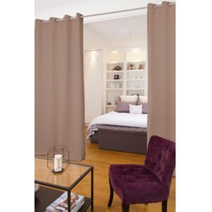 Moondream Rideau séparateur pièce phonique thermique occultant beige 140 x 250