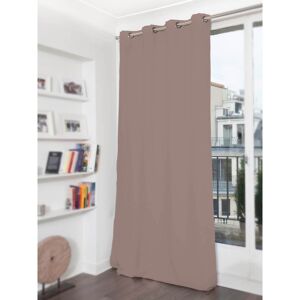 Rideau phonique thermique occultant beige pélican 140x260