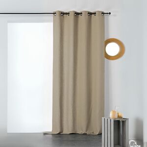 Linder Rideau en nid d'abeille coton taupe 140x245 cm Taupe 0x245x140cm