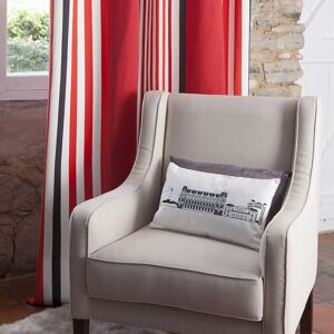 Maison Jean-Vier Rideau coton Rouge 176x250 cm Rouge 250x1x176cm