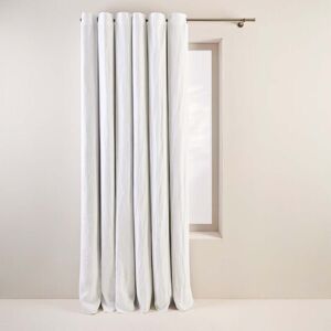 Madura Rideau oeillets doublé occultant 140x345 cm Blanc pur en Lin